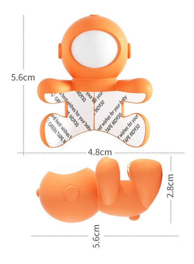 4PCs Astronaut-Shaped Baby Safety Corner Guards - Silicone Baby Proofing Corner Protectors with Self-Adhesive Tape, Child Safety Edge Cushion for Furniture Sharp Edges (White) - Image 4