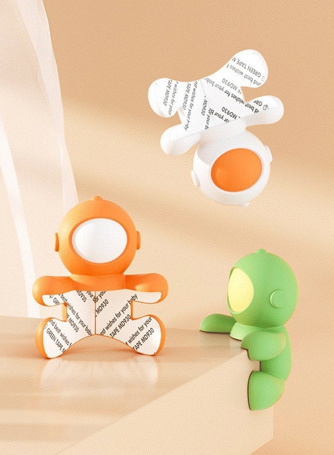 4PCs Astronaut-Shaped Baby Safety Corner Guards - Silicone Baby Proofing Corner Protectors with Self-Adhesive Tape, Child Safety Edge Cushion for Furniture Sharp Edges (White) - Image 5