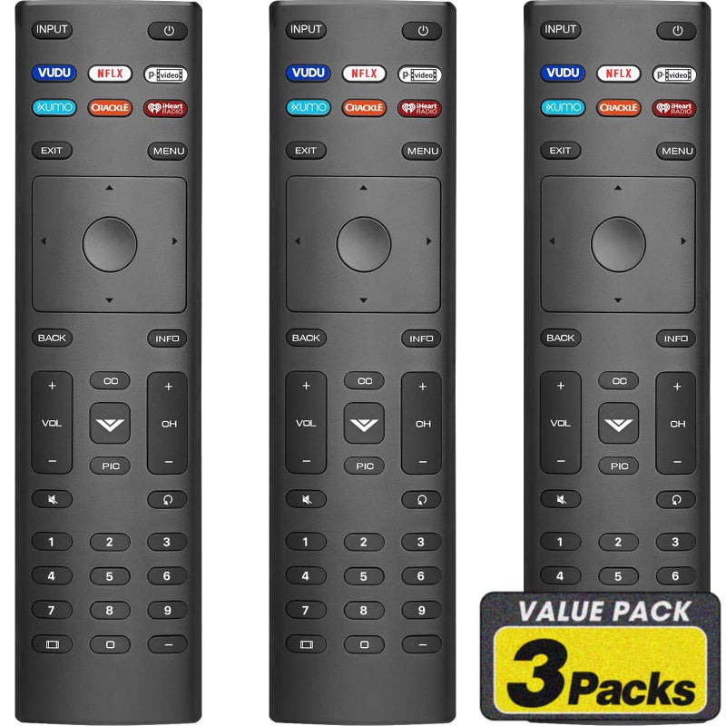 YesBes 3 Pack Remote Replacement for All VIZIO Smart TV Remote, Compatible for VIZIO Remote Control Replacement - Image 1