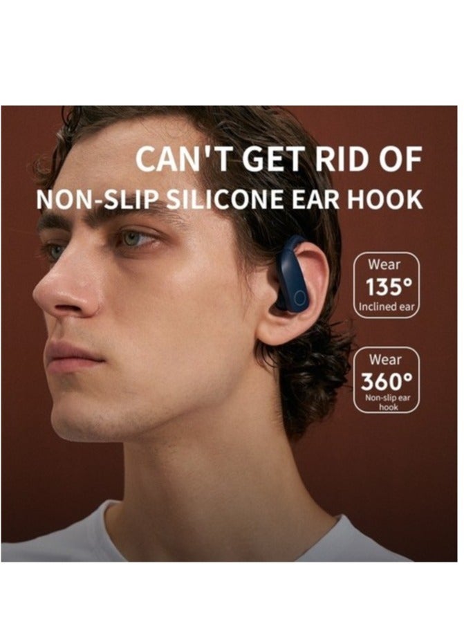 ارواق سماعات أذن Z9 رياضية لاسلكية تعمل بالبلوتوث مع خطاف للأذن ومقاومة للماء وسماعات أذن للجري واللياقة البدنية باللون الأحمر - Image 5