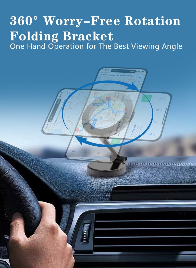 Meishida Magnetic Phone Mount,  360° Rotation Magnetic Phone Holder for Car, Portable Car Phone Holder Dash Phone Mount Car for All Phone - Image 5
