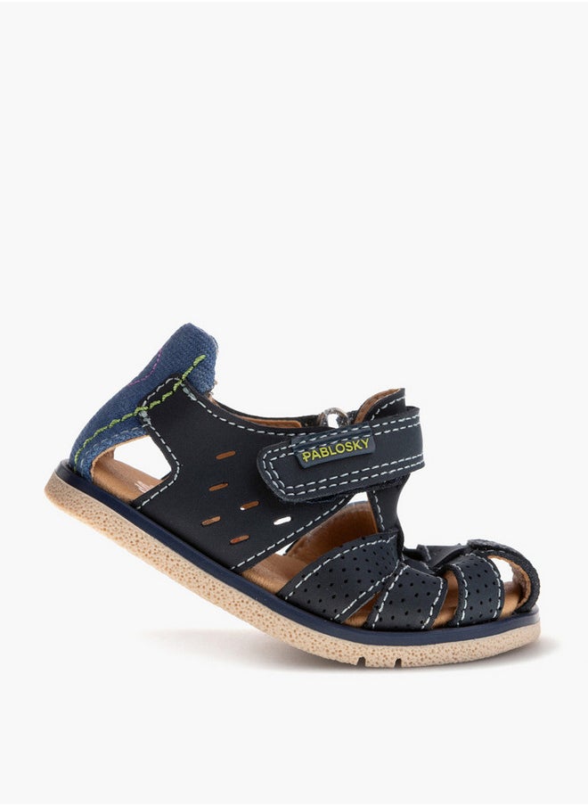 Pablosky Boys' Panelled Strap Sandals with Hook and Loop Closure  - Image 5