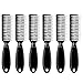 HOFASON 6 Pack Nail Brush Cleaning Nail Dust Brush, HOFASON Nail Brush for Cleaning Fingernails, Handle Grip Nail Brush Cleaner for Nail and Toenail Foot Manicure Pedicure Tools Scrub Brush Men Women (Black) - Image 2