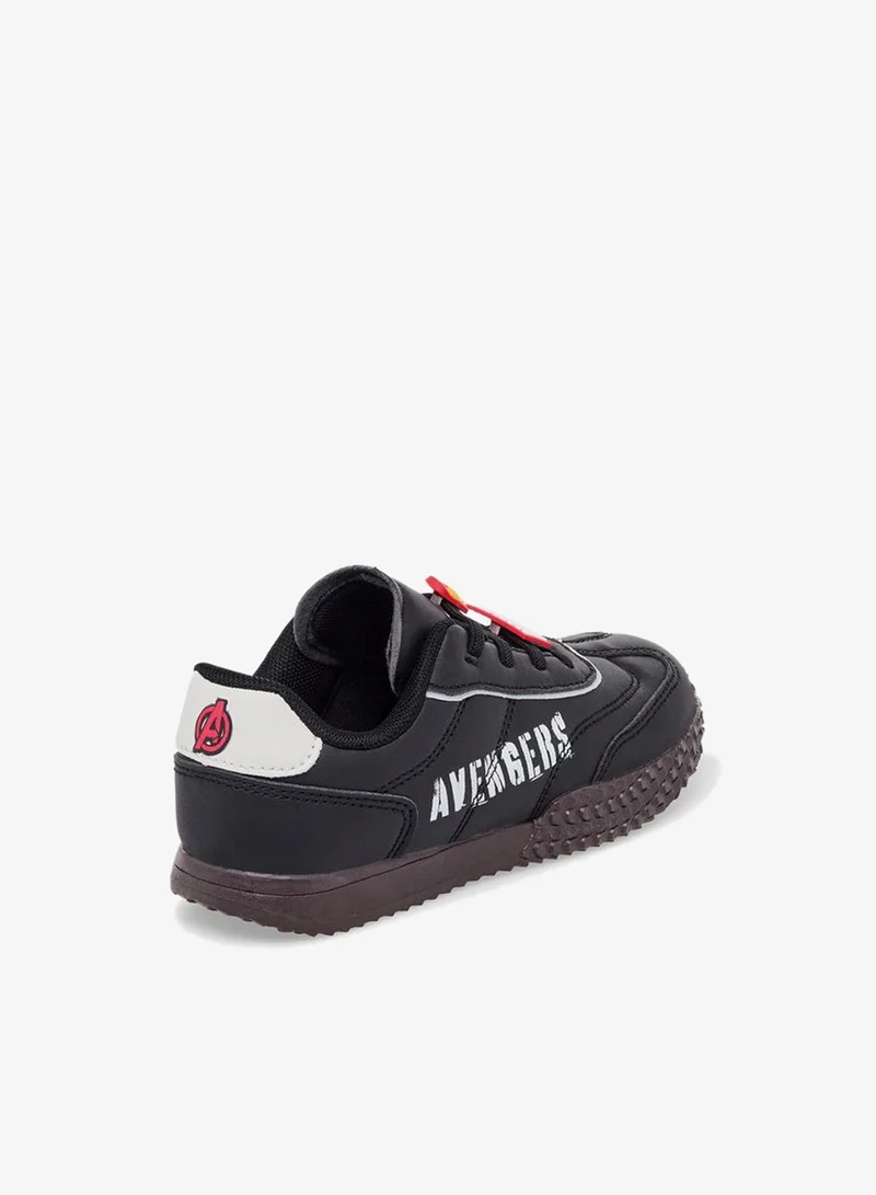 Marvel BLACK Boys Avengers Print Slip-On Ankle School Sneakers for Men | Best Price UAE