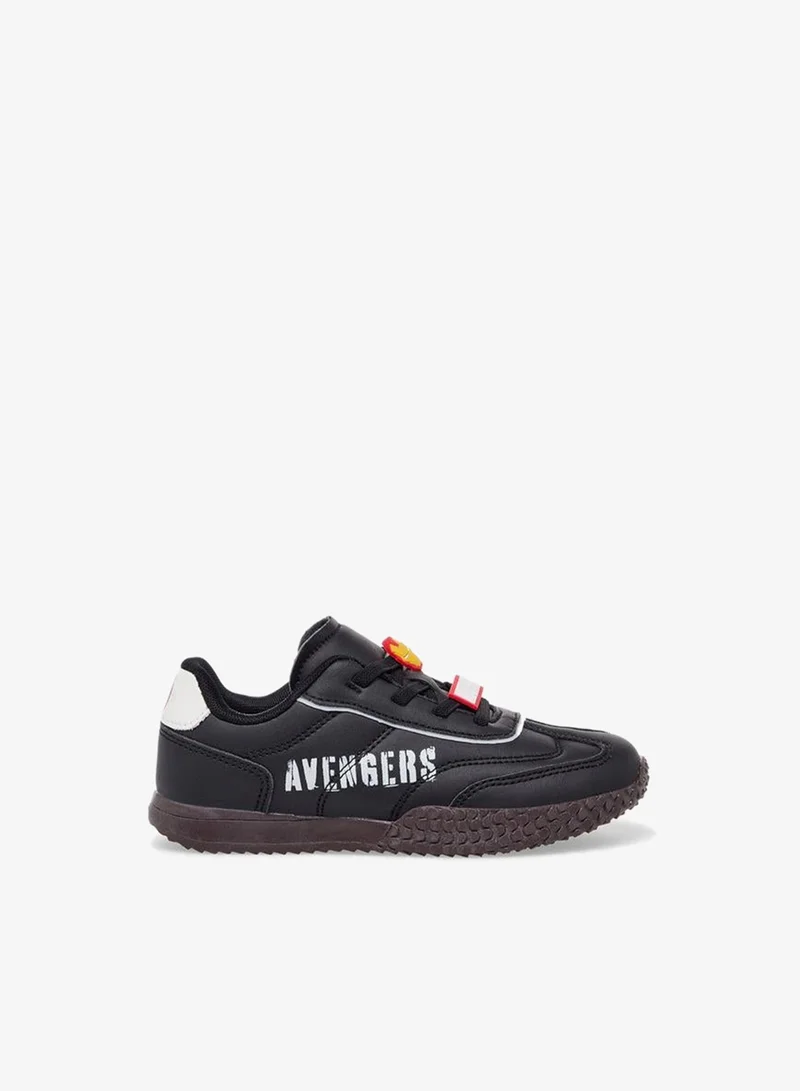 Marvel BLACK Boys Avengers Print Slip-On Ankle School Sneakers for Men | Best Price UAE