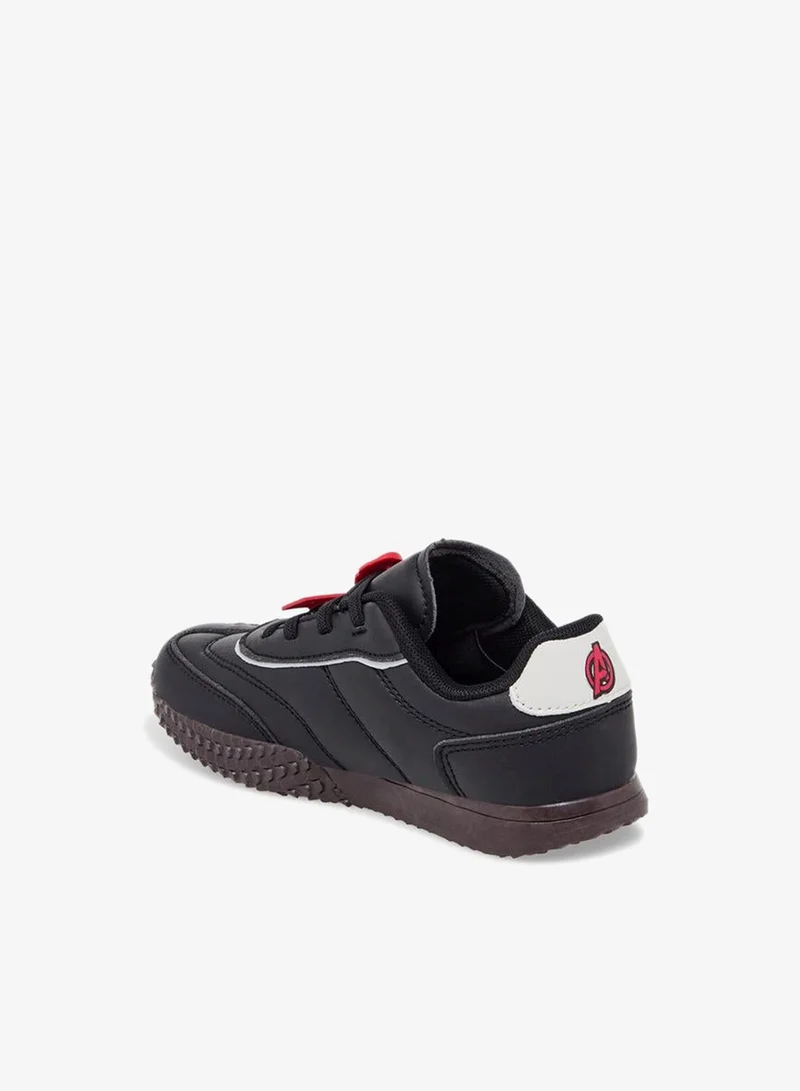 Marvel BLACK Boys Avengers Print Slip-On Ankle School Sneakers for Men | Best Price UAE