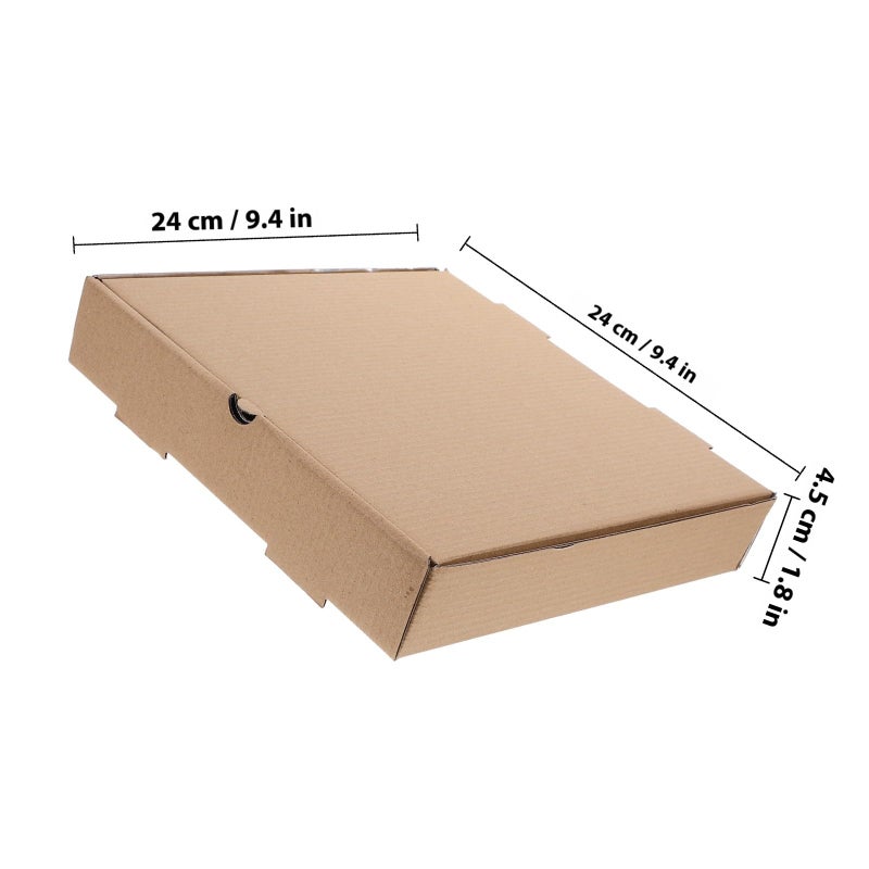 9 Inch Corrugated Cardboard Pizza Boxes 10 Pack Aluminum Foil Lining Takeout Containers - Image 3