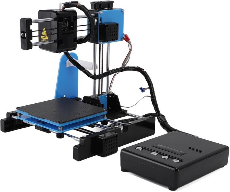 Small 3D Printer, 100x100x100mm 3D Printing Machine Supports PLA 1.75mm Filament Format Portable Printing Kit Easily Installed (US Plug) - Image 1