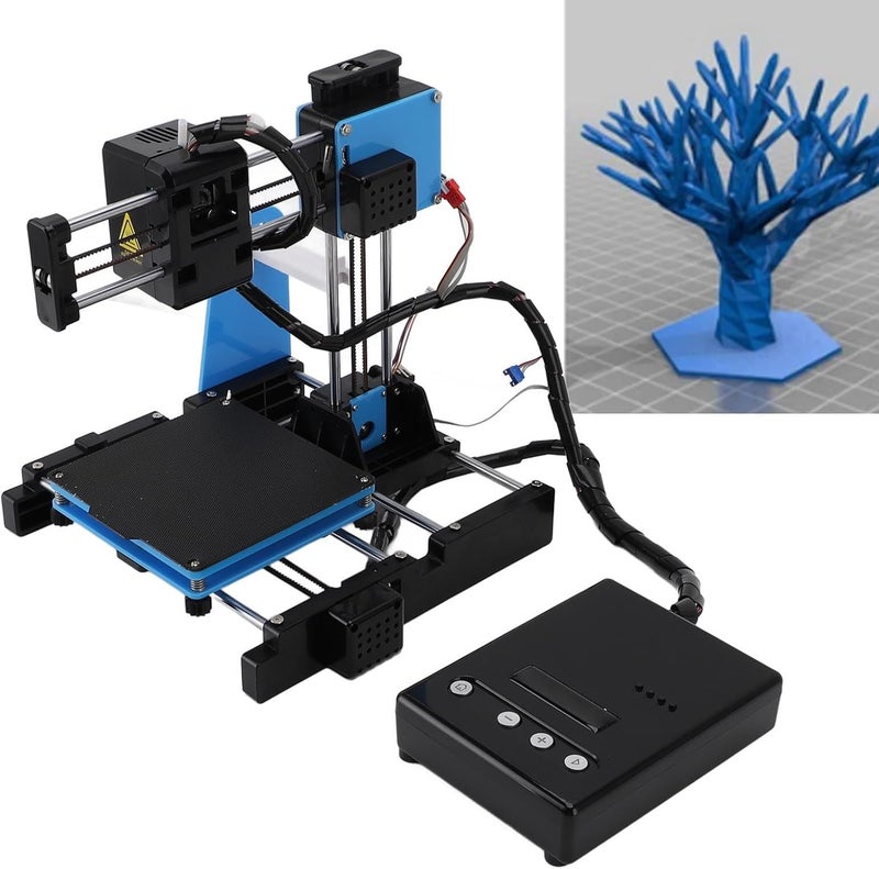 Small 3D Printer, 100x100x100mm 3D Printing Machine Supports PLA 1.75mm Filament Format Portable Printing Kit Easily Installed (US Plug) - Image 5