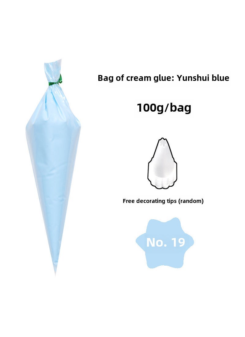 DIY Cream Glue Craft Kit for Phone Cases and Jewelry Accessories Cloud Water Blue 100g a bag of flower nozzle