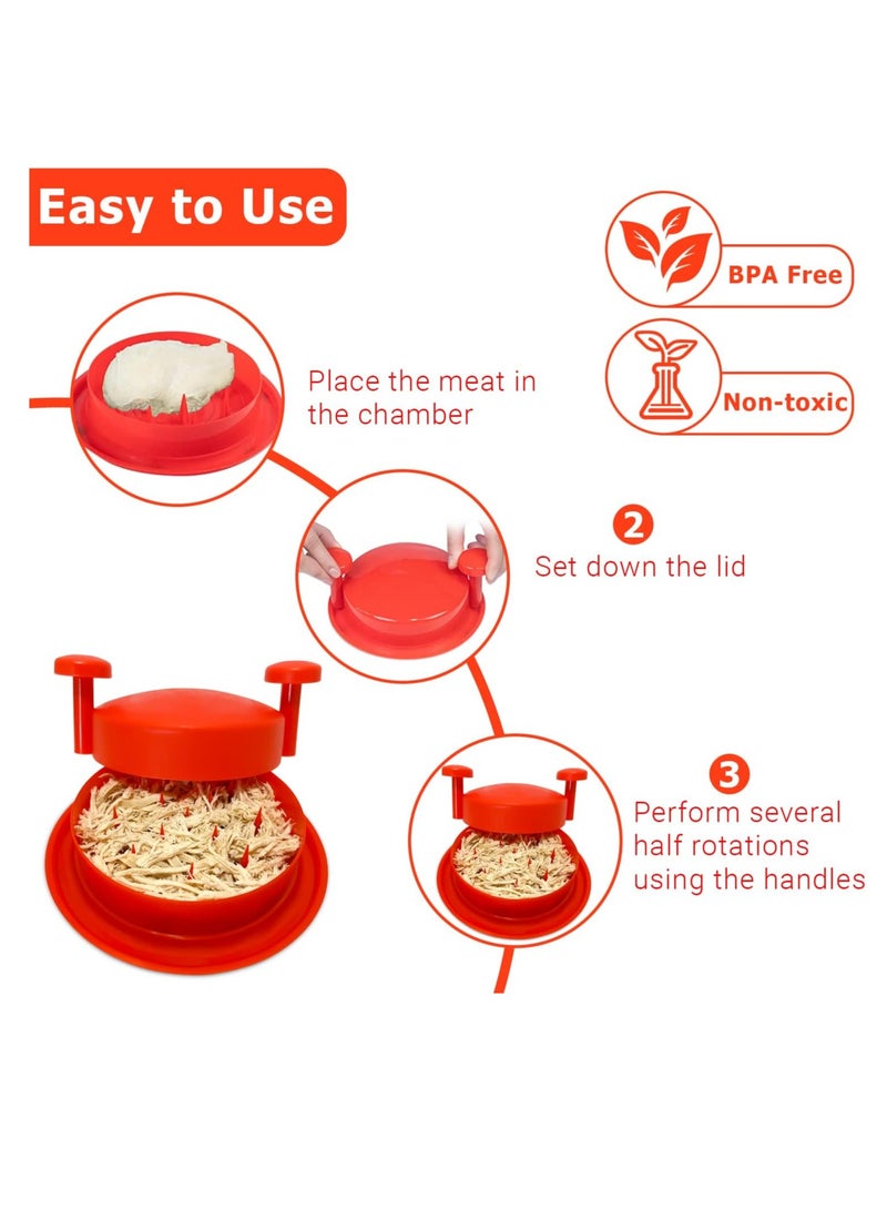 Bukela Chicken Shredder Machine, Shredding Tool, Meat Shredder with Handles Non-skid Base Mat - Image 5