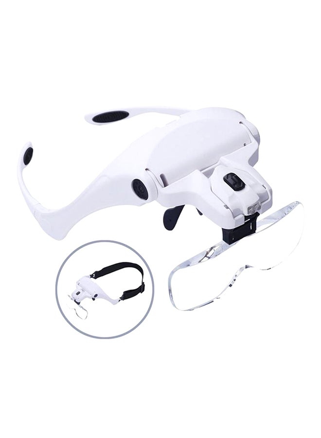 Loquat Head-Mounted Magnifier With LED Lamp White 30centimeter