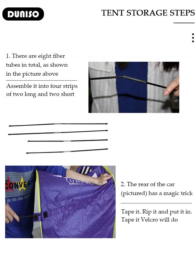 DUNISO خيمة لعب قابلة للنفخ للأطفال، منزل لعب قابل للطي داخلي وخارجي للأطفال الصغار، للأولاد والبنات، سهلة الإعداد والتخزين، لعبة عيد ميلاد مثالية، هدية مثالية في العطلات وأعياد الميلاد - Image 5