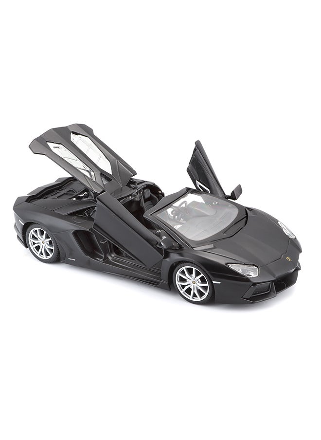 Maisto - 1:24 Special Edition Lamborghini Aventador LP 700-4 Roadster Dull Black Officially Licensed Scaled Replicas of Collectible Diecast Metal Models with Exquisite Interior and Exterior Detailing for All Age. - Image 1