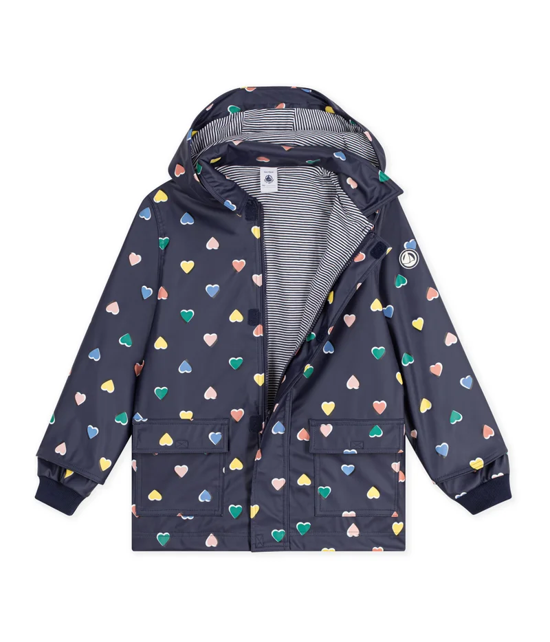 بيتي باتو Children's Heart Print Raincoat
