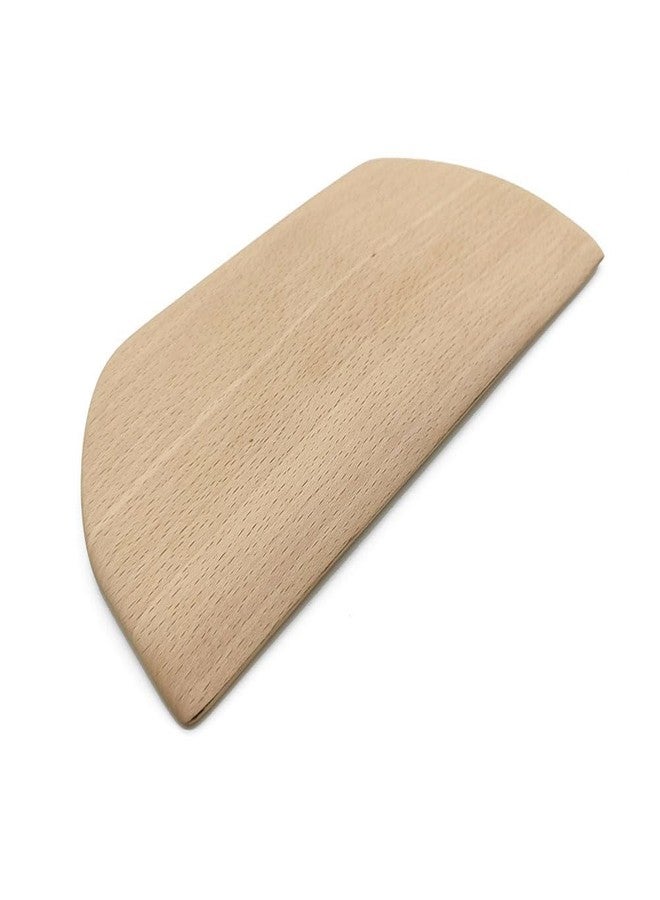 Luzen 2Pcs Wooden Dough Scraper Multipurpose Kitchen Gadgets Dough Cutters Bench Scraper Flour Mixing Shovel Pancake Scraper for Cake, Pastry, Pizza, Pancake, Bread Baking Supplies - Image 4