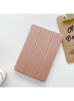 Generic Suitable For Lenovo Xiaoxin Pad2024 Tablet Protective Case Y700 2023 Tri-fold Liquid Leather Case Xiaoxin 11-inch-Color:Rose Gold-Applicable Model:X306/FC/NC(10.1-inch)  - Image 1