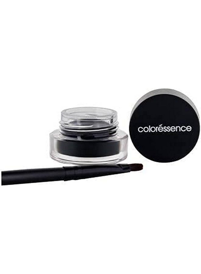 Coloressence كحل جل طويل الأمد بتركيز صبغة مكثف لمسة نهائية غير لامعة مقاوم للماء كحل طويل الأمد أسود (مع فرشاة تطبيق مجانية) - Image 2