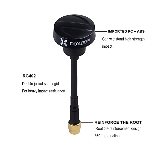 Foxeer FPV Antenna 5.8GHz Pagoda RHCP Omnidirectional for RC Drone FPV Racing Quadcopeter Multicopter TX/RX RP-SMA - Image 3