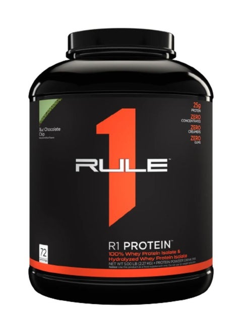 Rule1 R1 Isolate Protein 5lbs-Mint Chocolate Chip