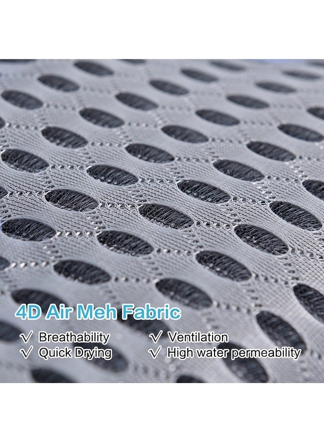 OMYSTYLE Bath Pillow Bathtub Pillow - Bath Pillows for Tub with Neck, Head, Shoulder and Back Support - 4D Air Mesh Spa Pillow for Bath - Extra Thick, Soft and Quick Dry | Gray - Image 2