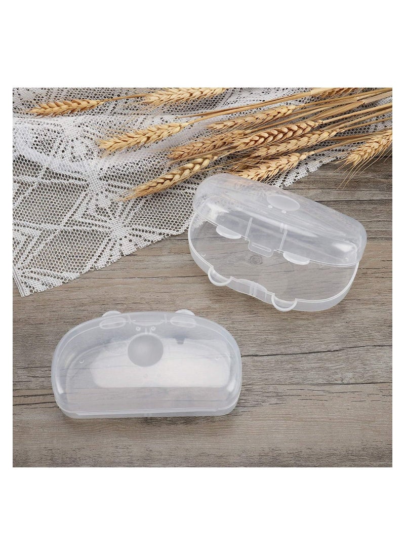 Generic - Pacifier Case, Pacifier Container, Baby Pacifier Case for Travel, BPA Free, Can be Used to Carry 2 Pacifiers, Transparent, 2 Pack - Image 1