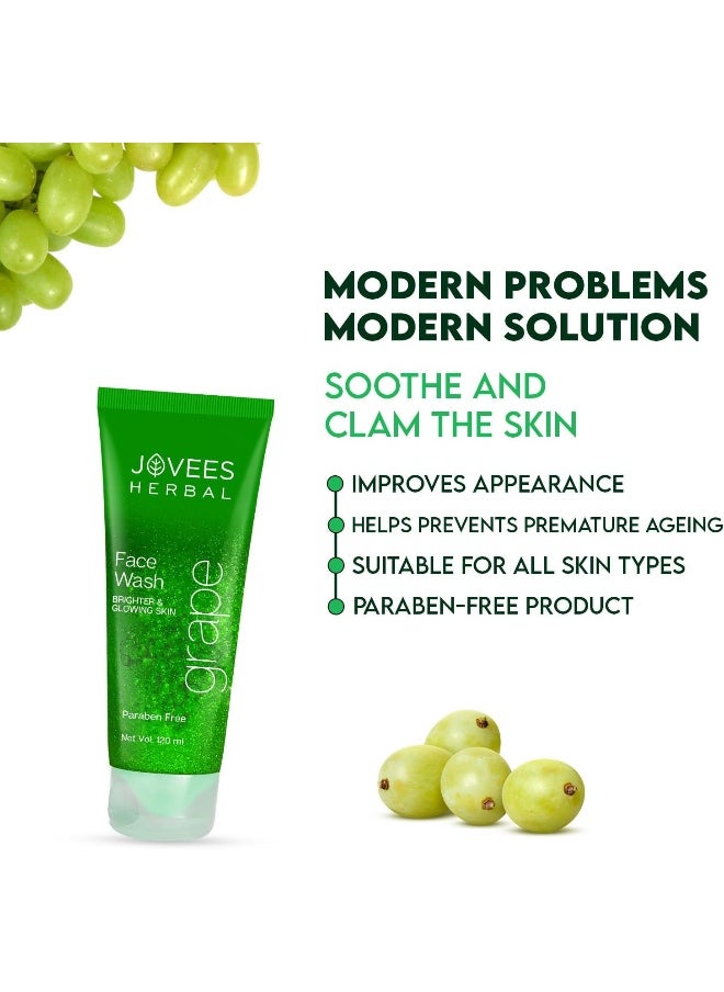 JOVEES HERBAL Jovees Clarifying Fairness Facewash with Grape, 120ml (Pack of 2)  - Image 5