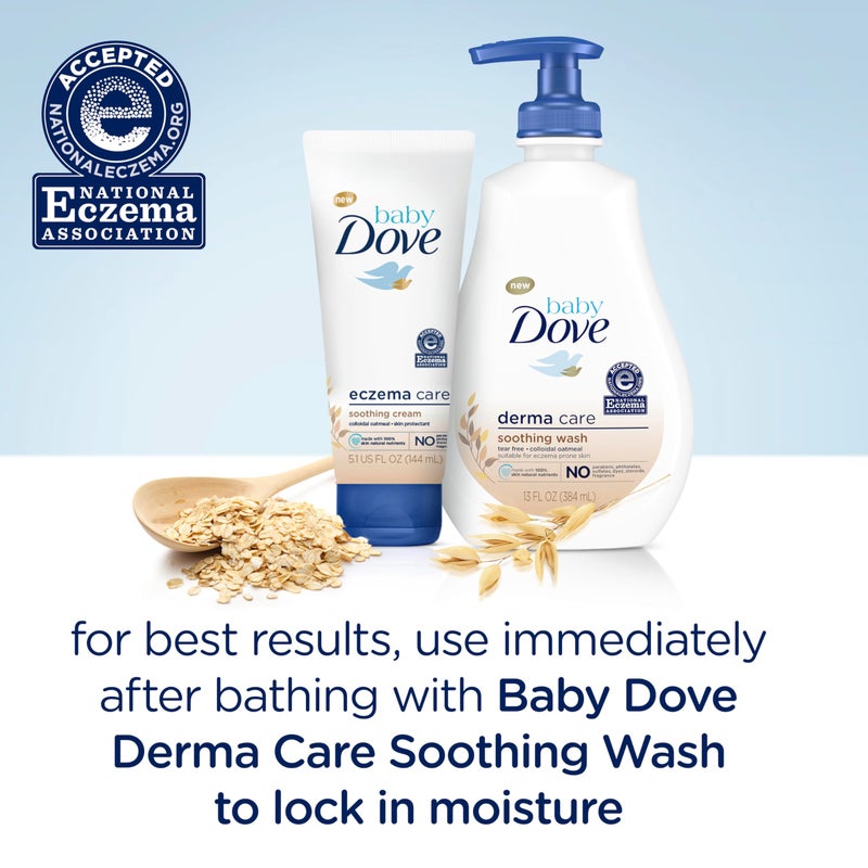 Baby Dove Soothing-Cream To Soothe Delicate Baby Skin Eczema Care No Artificial Perfume or Color, Paraben Free, Phthalate Free 5.1 oz - Image 3