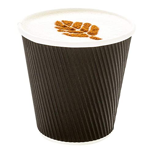 Ssanvi Disposable Glasses Use and Throw Coffee Cup Disapoble Juice Glass Ecofriendly Paper Glasses for House Party, Picnic Office Coffee Glass 250 Ml (25 PCs Black) - Image 4