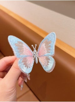 Blue Butterfly Hair Clip 2 Pieces