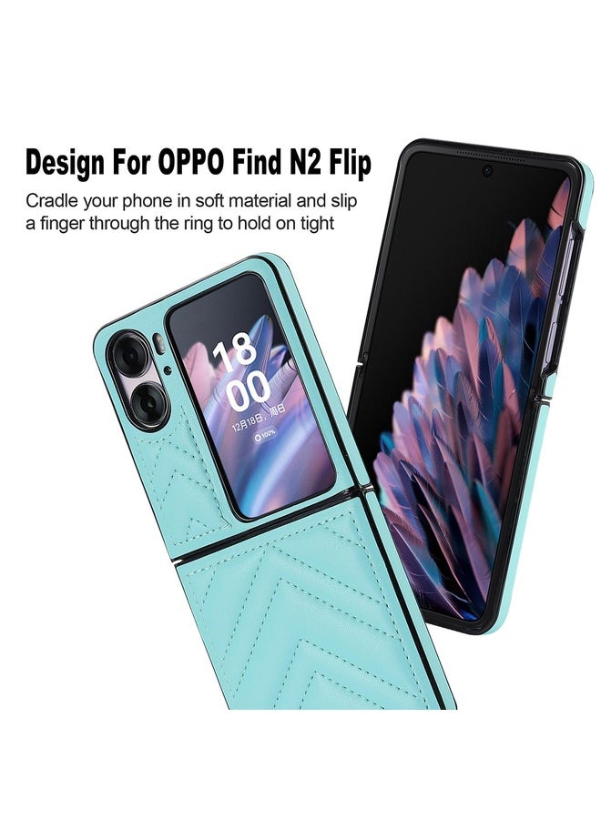 HuHa Case Cover For OPPO Find N2 Flip V-shaped Folding Phone Case(Green) - Image 5