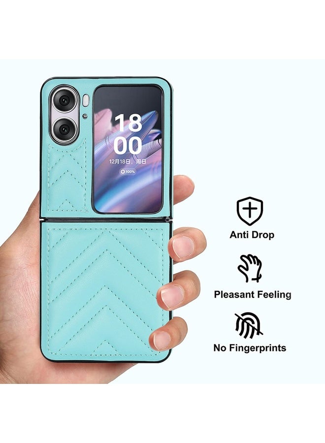HuHa Case Cover For OPPO Find N2 Flip V-shaped Folding Phone Case(Green) - Image 4