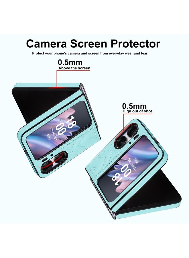 HuHa Case Cover For OPPO Find N2 Flip V-shaped Folding Phone Case(Green) - Image 3
