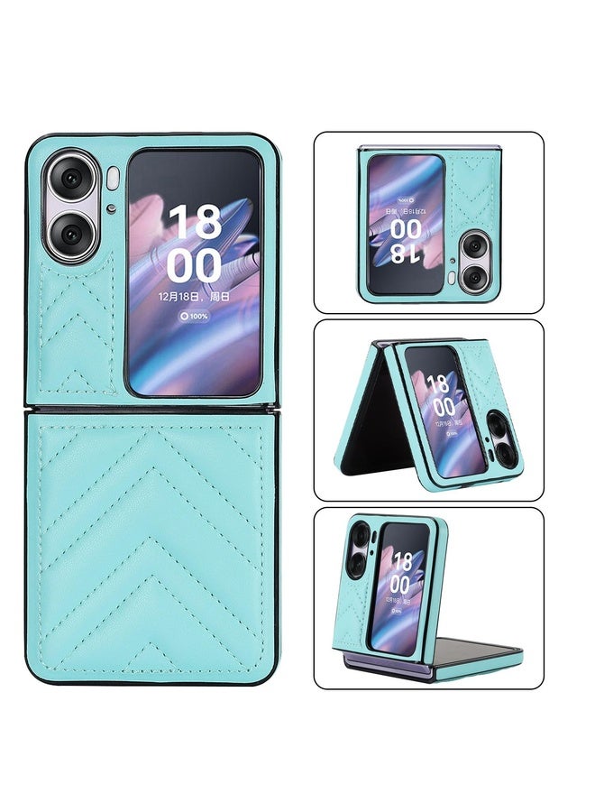 HuHa Case Cover For OPPO Find N2 Flip V-shaped Folding Phone Case(Green) - Image 1