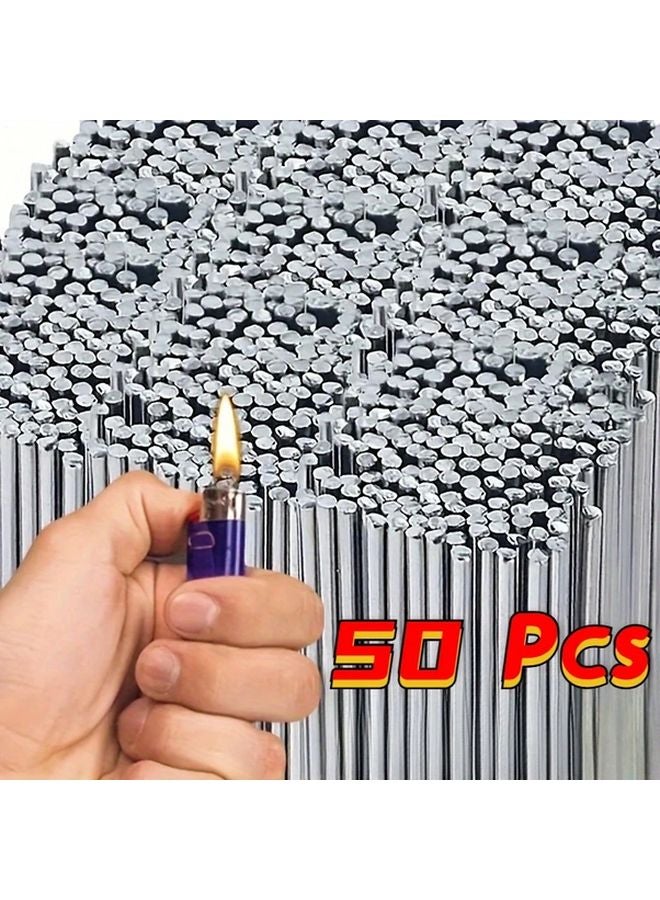50 قطعة من قضبان اللحام الألومنيوم 12.99 بوصة 1.6 ملم سبيكة سهلة الانصهار منخفضة الحرارة - Image 3