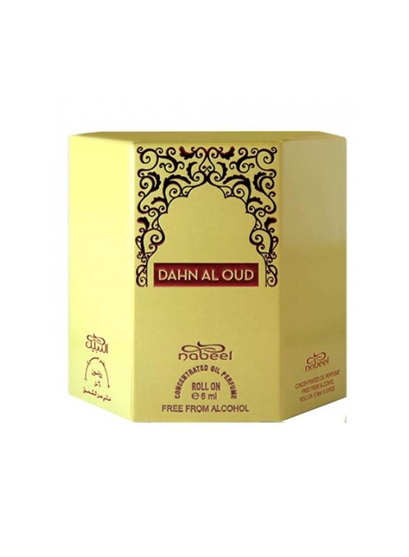 نبيل 4 عبوات من نبيل دهن العود عطر بالزيت خالي من الكحول 6 مل - Image 3