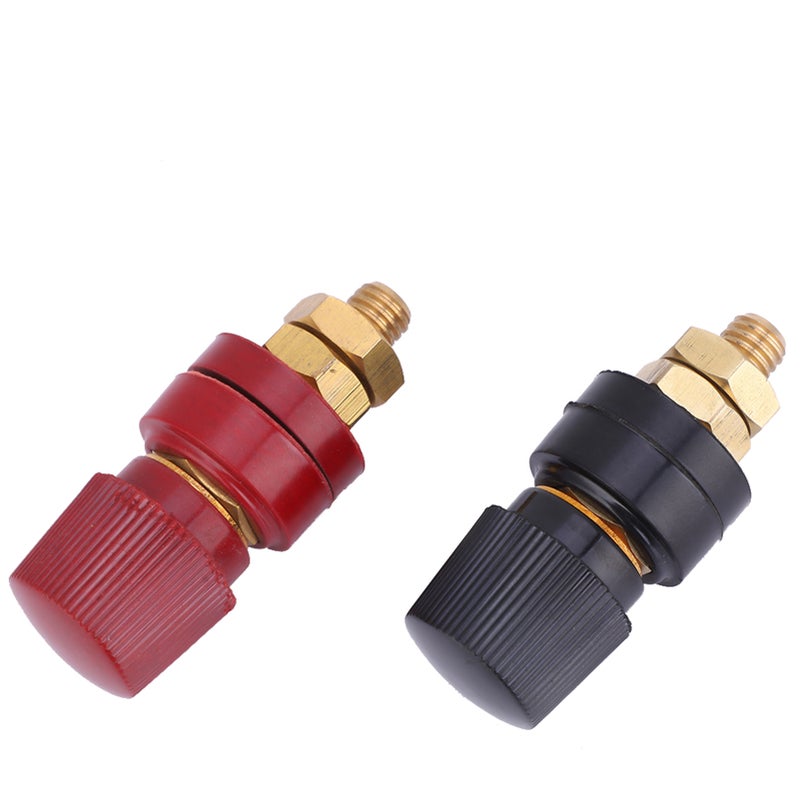 2pcs 555 Type Binding Post Brass Pillar Terminal Block M8 Thread 0V-380V 200A - Image 4