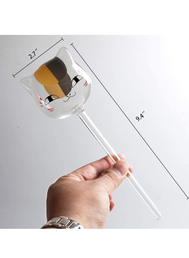 SOLARAE Plant Watering Devices, Automatic Self-Watering Globes Balls Garden Water Watering Bulbs for Plants, Aqua Water Globe, Hand Blown Clear Glass Plant Water Bulbs for Indoor and Outdoor, 3 Cats - Image 2