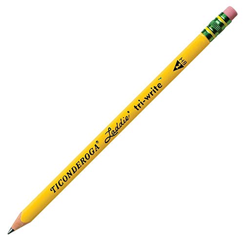 Ticonderoga® Tri-Write Pencils, With Erasers, #2 Lead, Yellow, Pack Of 36 - Image 4