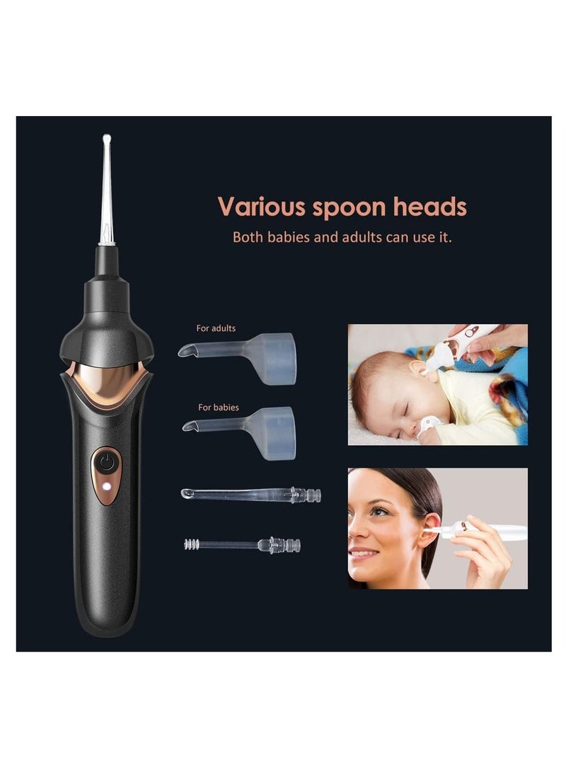 Arabest Ear Wax Remover Vacuum Cleaner, Electric Earwax Removal Ear Cleaner, With LED Light, USB Charge Reusable Ear Suction for Adults Kids - Image 4