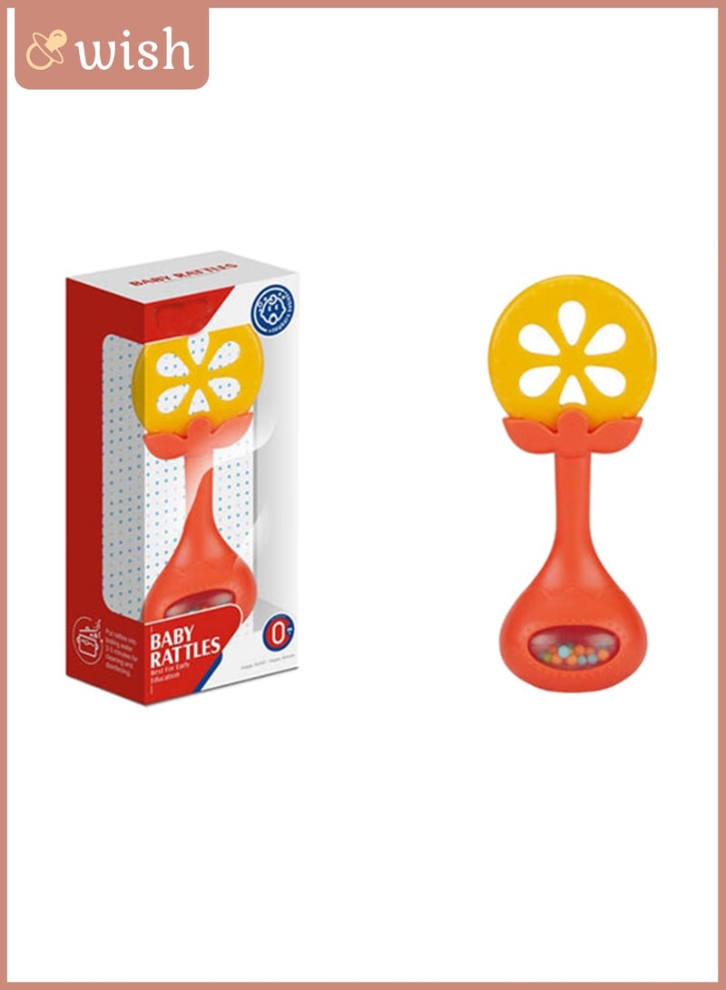 Wish Teething Rattle Portable Small Soft Shaker Rattles, Hand Grab Sensory Shaker, Safe Rattle Teether Toy - Image 2