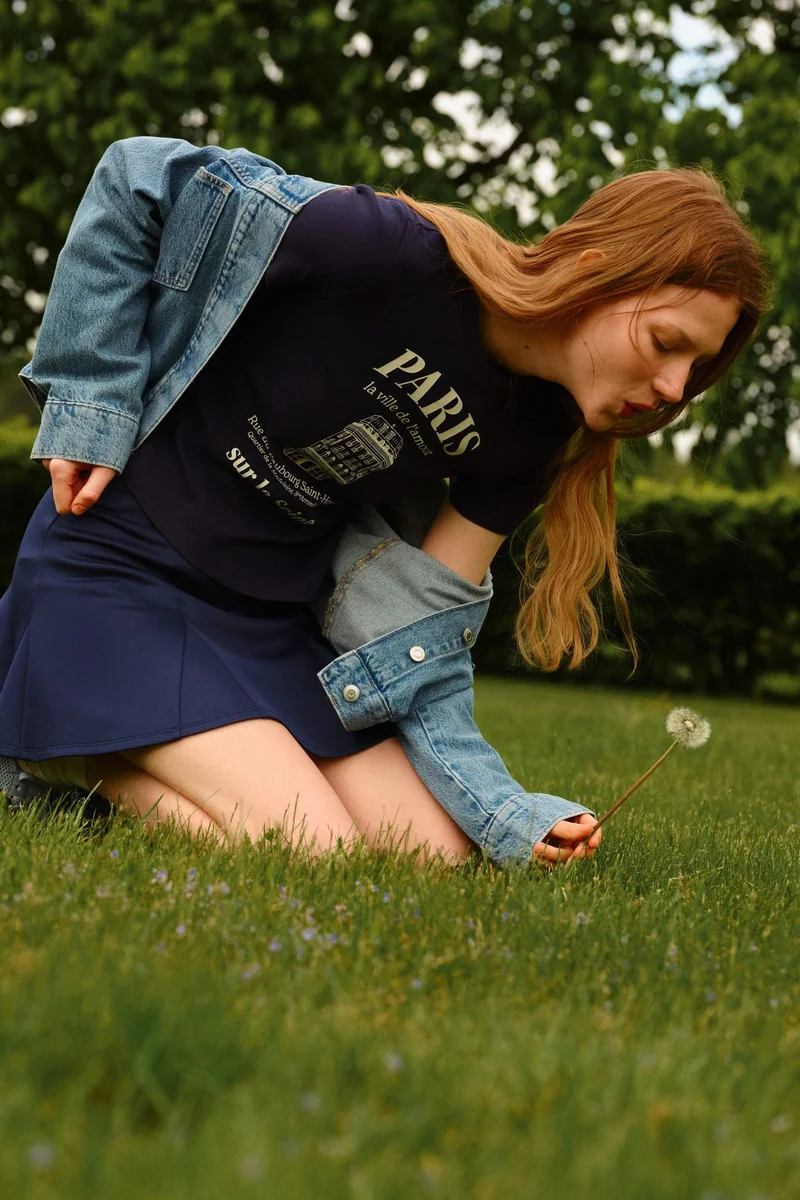 H&M Pleated scuba skort