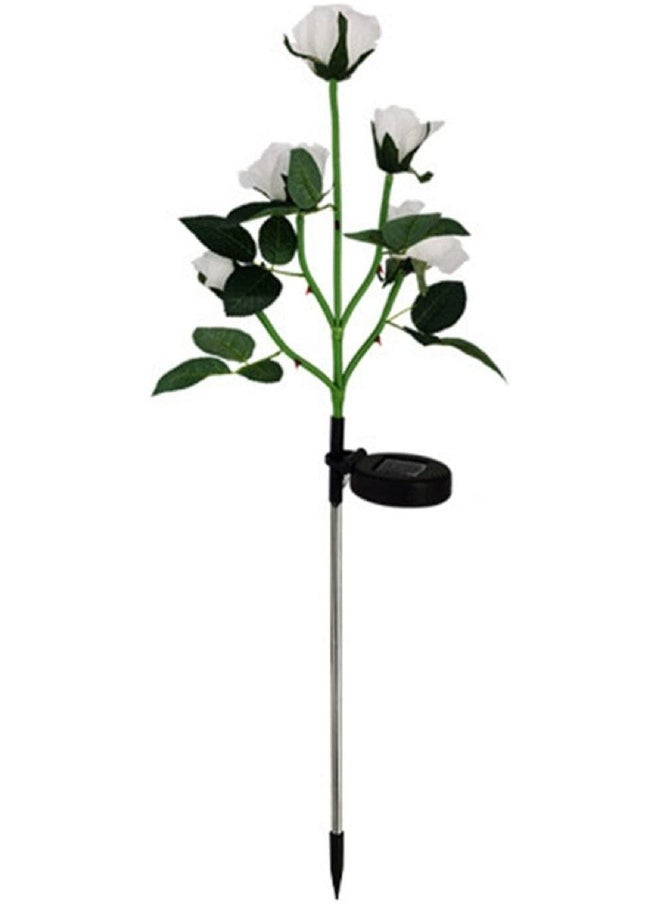 Generic Solar Rose Light, 5 Heads Waterproof Solar Powered Flower Lights, Rose Light for Garden Patio and more  - Image 1