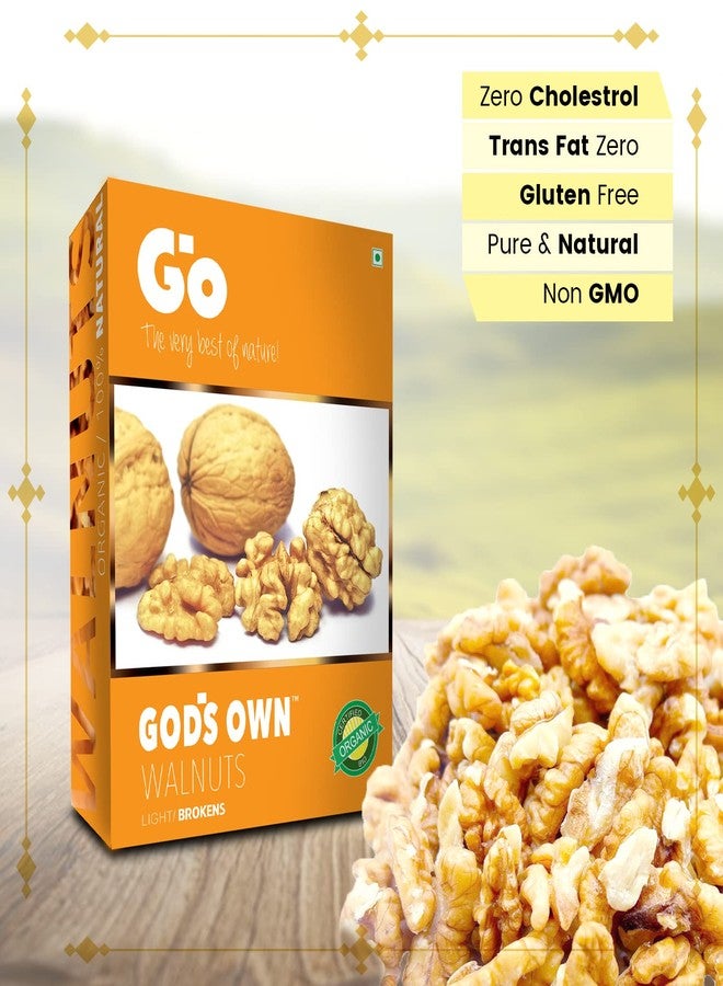 Go Organic Light Broken Walnut Kernels 500g, (250g x 2)| Akhrot Giri | Organic, Without Shell | Healthy Dry Fruits for Snacking & Baking - Image 5