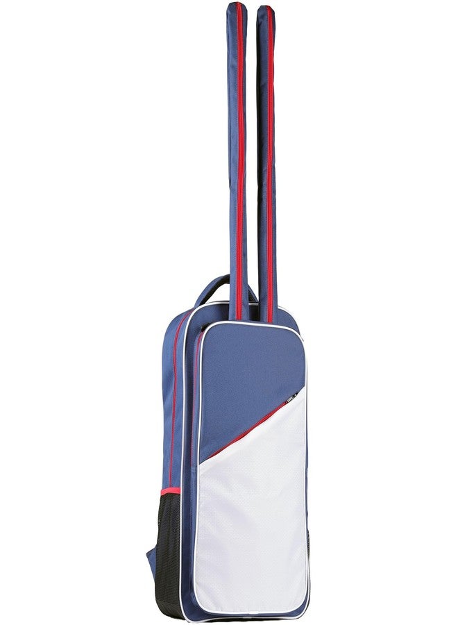 EIGEETO Fencing Storage Bag for Epee Saber and Foil Equipment - Portable Hema Sword Bag Backpack for Fencing Sword Suit and Mask (Red/White/Blue) - Image 1