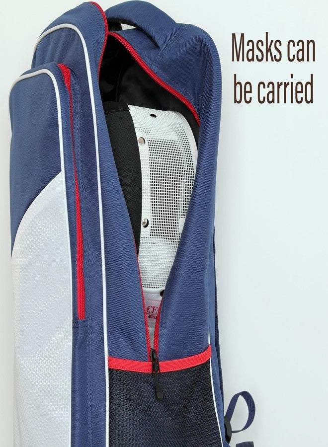 EIGEETO Fencing Storage Bag for Epee Saber and Foil Equipment - Portable Hema Sword Bag Backpack for Fencing Sword Suit and Mask (Red/White/Blue) - Image 5