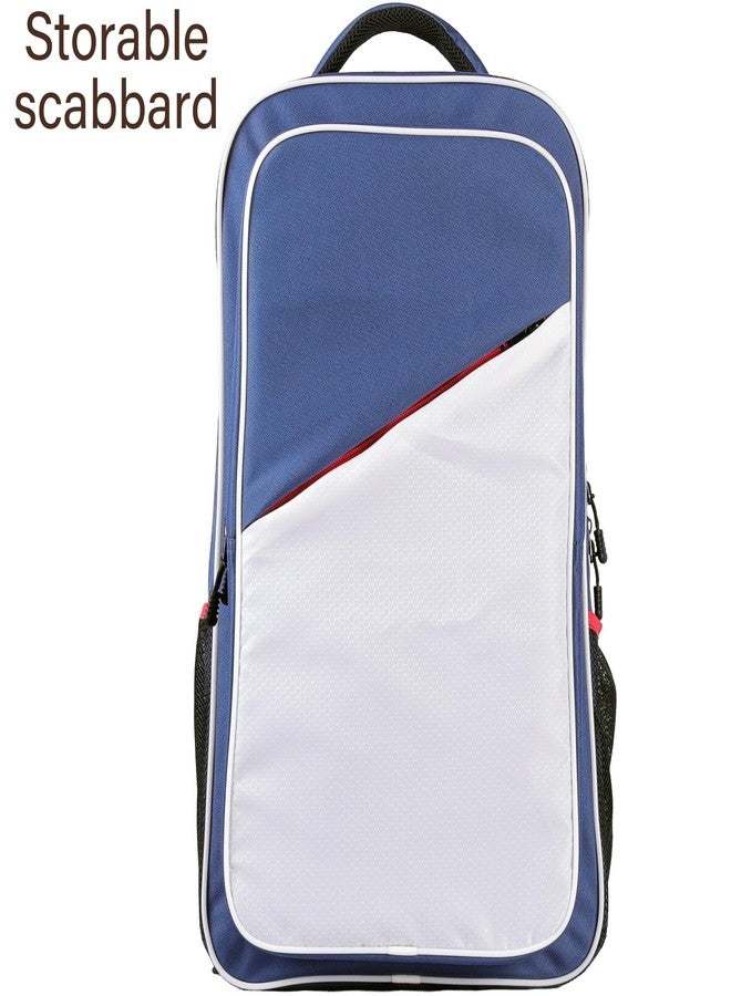 EIGEETO Fencing Storage Bag for Epee Saber and Foil Equipment - Portable Hema Sword Bag Backpack for Fencing Sword Suit and Mask (Red/White/Blue) - Image 4