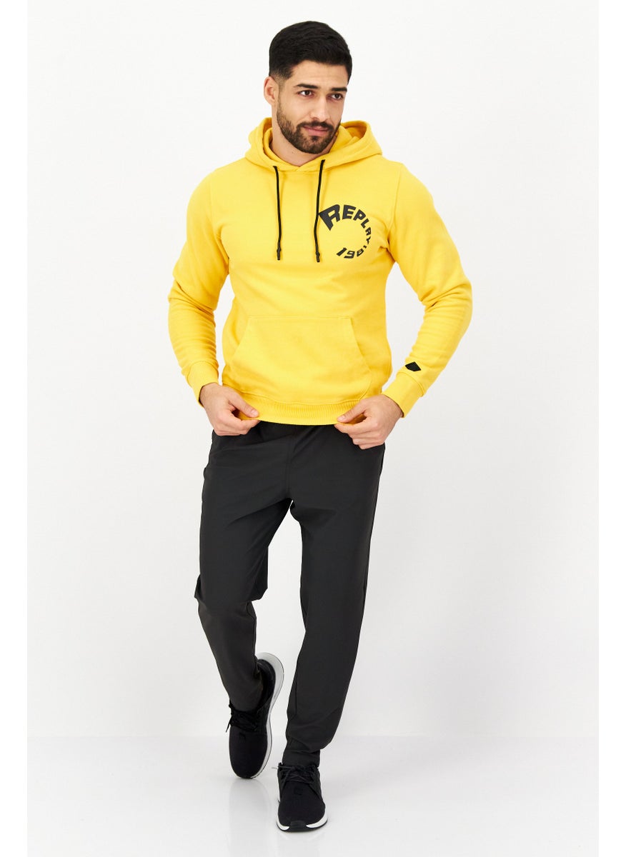 Men Hooded Printed Logo Sweatshirts, Dark Yellow - pzsku/Z09D70E1BC7C8C778EA86Z/45/_/1724351501/58a04b0d-4d71-4300-869e-c1ae8f561c23