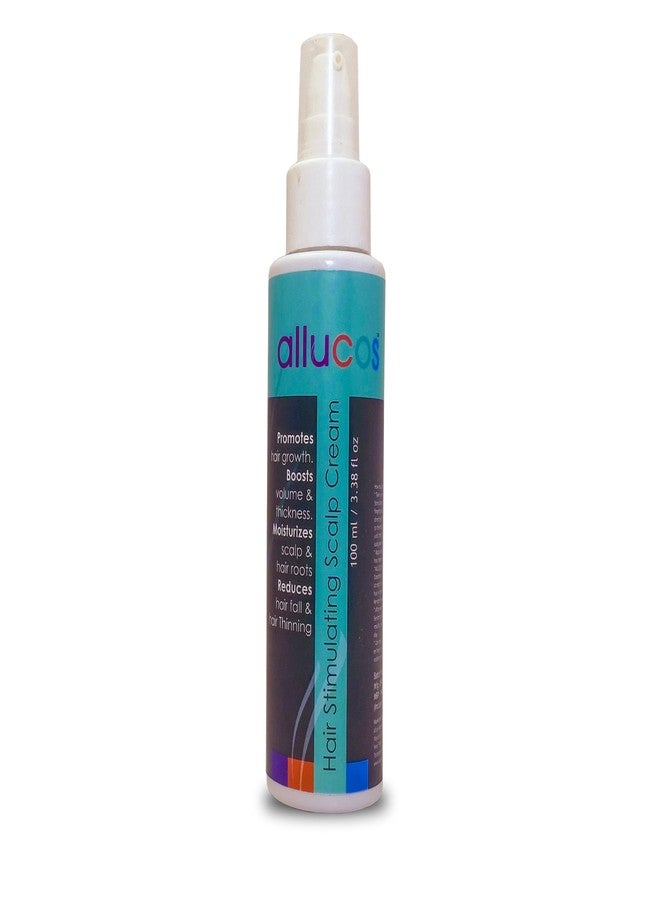 ALLUCOS Hair Growth Stimulating Scalp Cream - Enriched with Brahmi, Tulasi & Peppermint | Nourishes Scalp, Strengthens Roots & Promotes Thicker Hair | 100ml (Pack of 1) - Image 1
