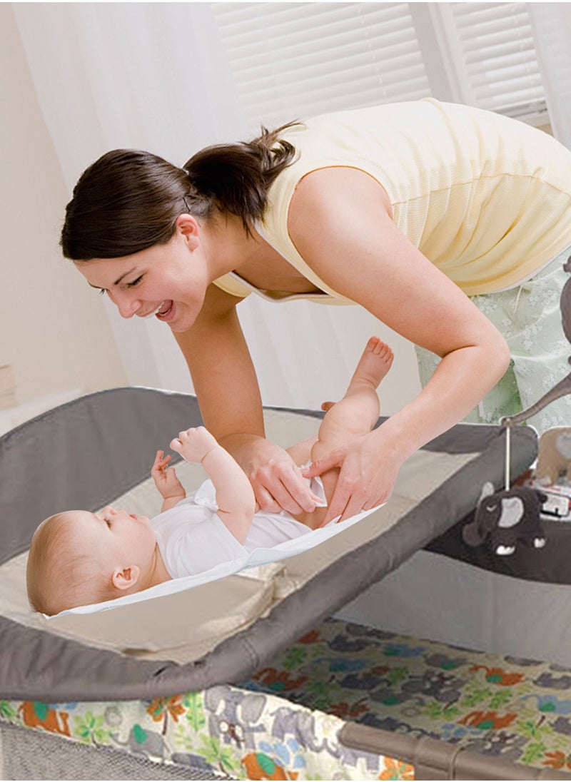 Mamakids - Multi-functional Baby Crib, Foldable And Portable Newborn Playpen Cots With Changing Table And Toy Music Stand - Image 1